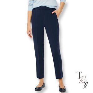 J.Crew NWT Jamie Pull on Trouser Career Pants Slacks in Navy Blue Size 6